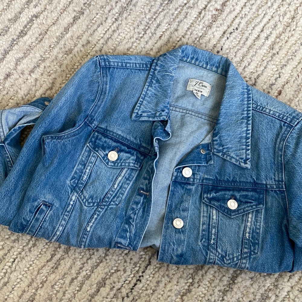 J. Crew light blue denim jacket